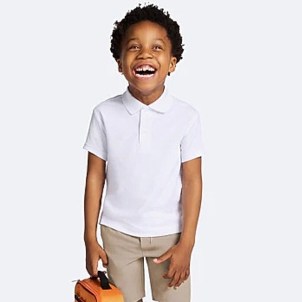 IZOD Performance Mesh Boys Short Sleeve Polo Shirt NWT